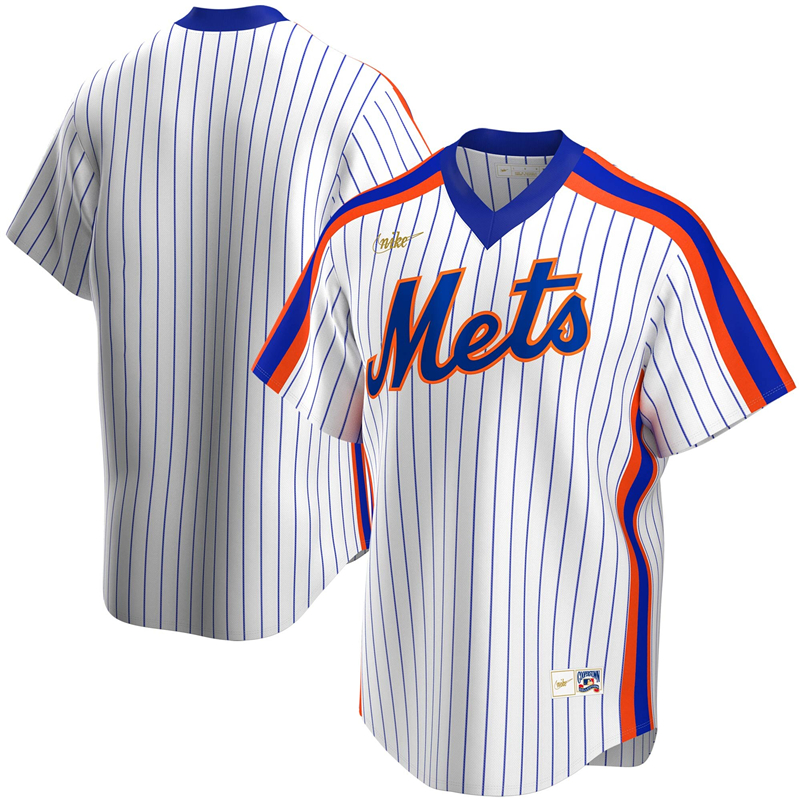 2020 MLB Men New York Mets Nike White Home Cooperstown Collection Team Jersey 1